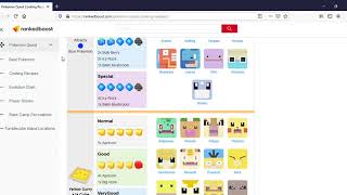 POKEMON QUEST All Cooking recipes for all Pokemon