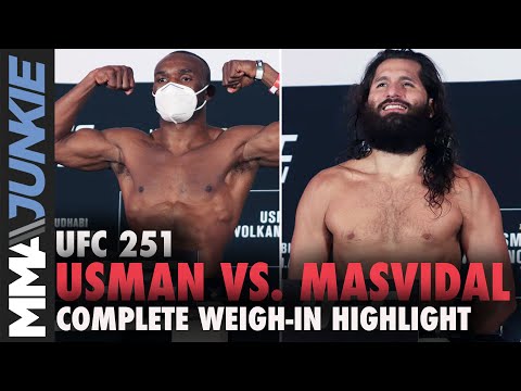 UFC 251 full weigh-in highlights: 2 miss weight
