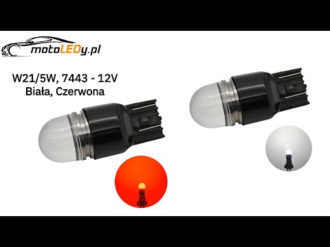 ✨ Rewolucja w oświetleniu auta! Żarówka LED W21/5W 7443 CANBUS 900lm od motoLEDy! 🚗💡