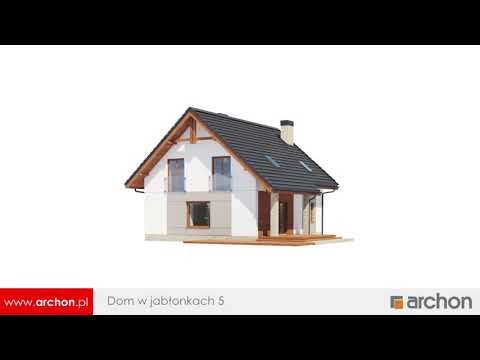 Dom w jabłonkach 5 – Mały, funkcjonalny dom z poddaszem użytkowym I ARCHON+ Projekty Domów