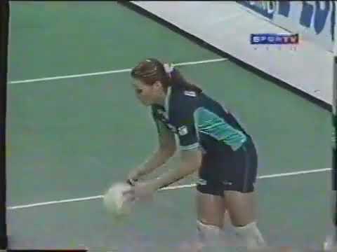 Superliga de volei 2000/2001 - Rexona 3 x 0 Vasco finalzinho do jogo   Semi final jogo 4