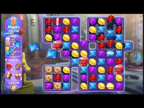 Wonka's World of Candy Level 208 - NO BOOSTERS + FULL STORY 🍫 | SKILLGAMING ✔️