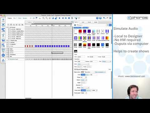 Pharos and Audio – input, output, simulation, timecode and MIDI - 2020