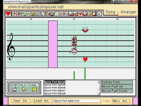Diddy Kong Racing: Space Port Alpha on Mario Paint Composer