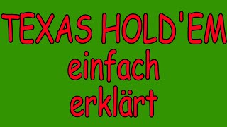 Texas Hold'em Spielanleitung - Kartenspiel - Poker Deutsch