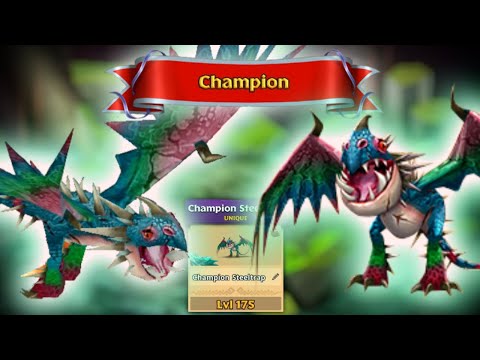 Champion Steeltrap - Unique Champion Deadly Nadder Max Level 175 | Dragons: Rise of Berk
