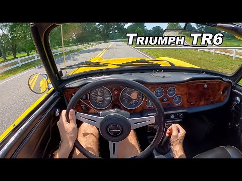1976 Triumph TR6 - The Inline 6 British Classic You can AFFORD! (POV Binaural Audio)