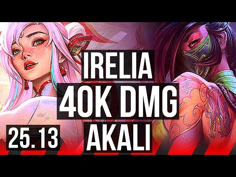 IRELIA vs AKALI (TOP) | 40k DMG | KR Master | 25.13