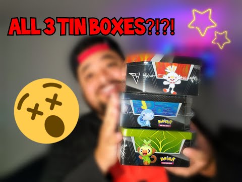 *Cinderace V, Rillaboom V, & Inteleon V* Tin Opening!!!