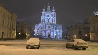 в моем городе первый снег
