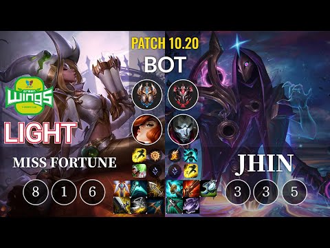 JAG Light Miss Fortune vs Jhin Bot - KR Patch 10.20