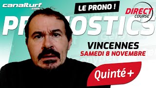 emission video des courses turf pmu du Samedi 8 novembre 2025