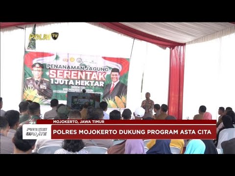 PRESISI UPDATE : POLRES MOJOKERTO SIAPKAN 32 HEKTAR LAHAN TIDUR DITANAMI JAGUNG 22/01/2025 15.30