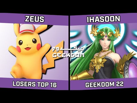 Zeus (Pikachu) vs iHasoon (Palutena/Zelda) - Geekdom 22