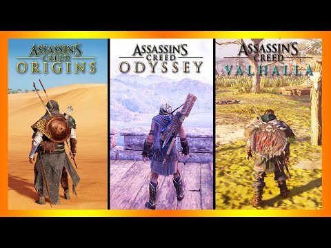 Assassin's Creed Origins vs AC Odyssey vs AC Valhalla - Physics And Detail Comparison