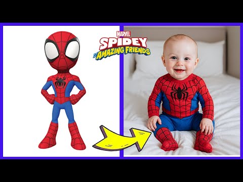 🕷️🔴 Marvel’s Spidey Characters as Newborn Babies + Voice Quiz & Favorites! | Spidey and His Friends