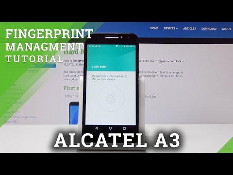 How to Add Fingerprint in ALCATEL A3 - Set Up Screen Lock