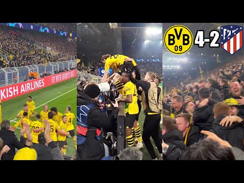 The Signal Iduna Park Explodes As Dortmund Wins 4-2 Against Atlético Madrid In The Champions League