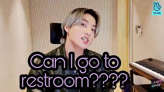"Can I go to restroom?" Jungkook-ahhh 😂 (210307 Vlive)