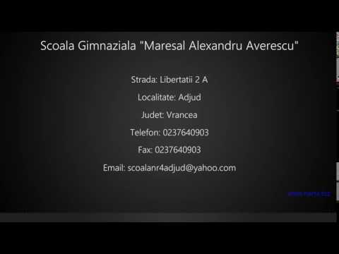 Scoala Gimnaziala "Maresal Alexandru Averescu" Adjud