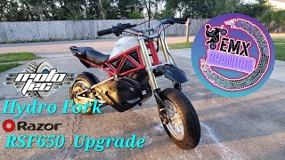 Razor Rsf650 Mototec Hydro Fork & Triple Tree upgrade!