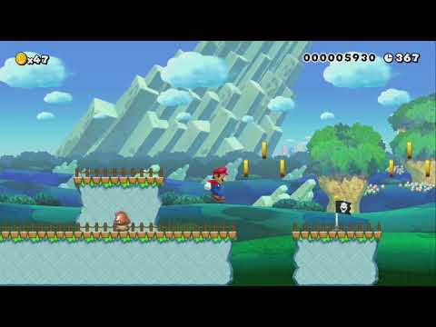 4 Beginners:Scaling the Mountain by alec - SUPER MARIO MAKER - NO COMMENTARY 1bf