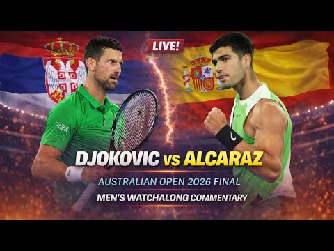 Novak Djokovic vs Carlos Alcaraz Live| Australian Open 2026 Final Watchalong Commentary