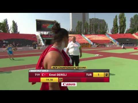 WYC Donetsk 2013 - Shot Put Girls - Championships Record
