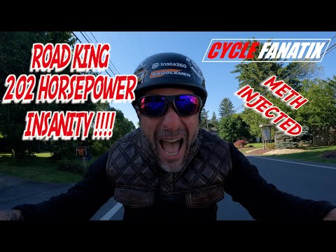 TEST RIDE ON A METH INJECTED 202 HORSEPOWER ROAD KING S&S 145 #ROADKING #harleydavidson #bigborekit