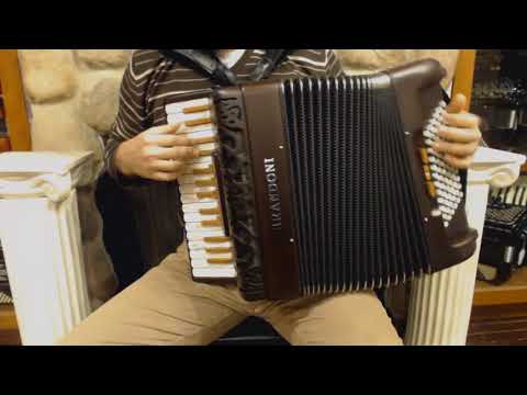 BRANLIB65W72DM - NEW Dark Mahogany Brandoni Liberty 65W Piano Accordion LMM 30 72 $5499