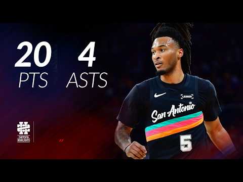 Stephon Castle 20 pts 4 asts vs Suns 25/26 season