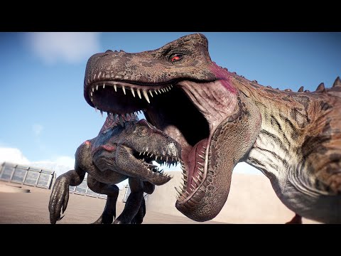 ALL CARNIVORES DINOSAURS BATTLE - Jurassic World Evolution 2