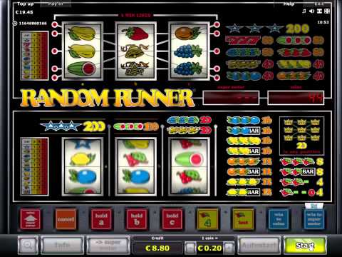 Random Runner gokkast - Errel en Novomatic online spelen