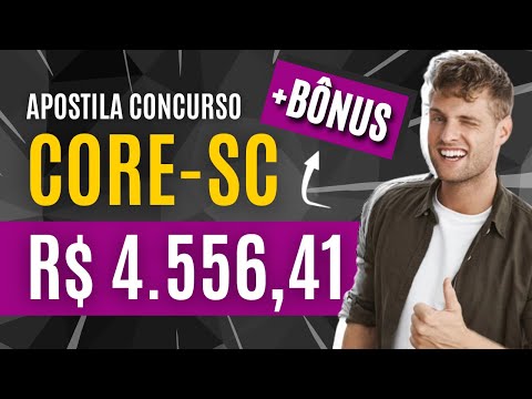 Concurso CORE-SC 2024 - Apostila PREPARATÓRIA para Agente Fiscal