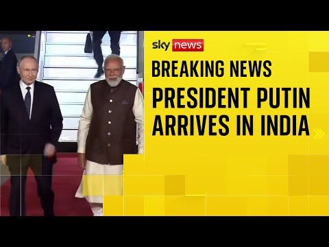 President Vladimir Putin arrives in Delhi