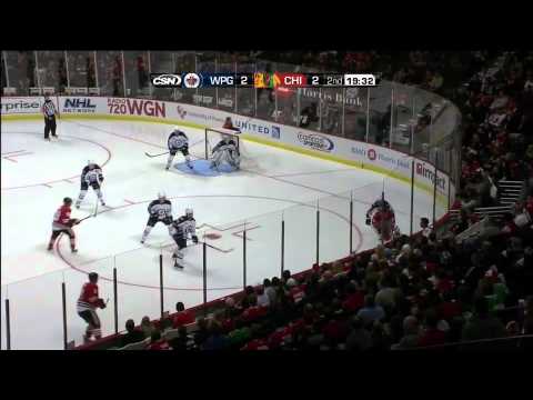 Winnipeg Jets @ Chicago Blackhawks Highlights 10/13/11