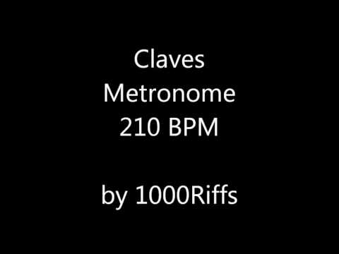 Claves Metronome 210 BPM - Beats Per Minute