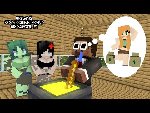 Minecraft, Brewing Girl & RICH FAMILY - HAHA ANIMATION