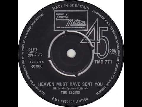 UK New Entry 1971 (80) The Elgins - Heaven Must Have Sent You