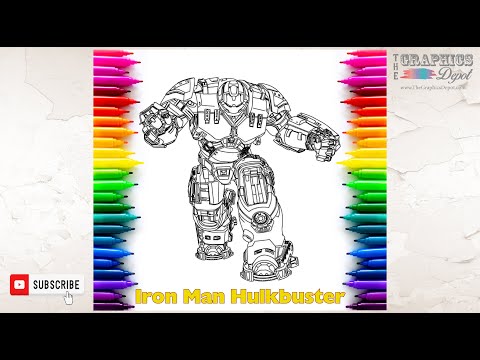 Coloring Hulkbuster | Hulkbuster Coloring Page | How to color Hulkbuster | Iron Man | Avengers