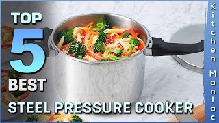Best Steel Pressure Cookers 2025 | Dishwasher Safe, Ptfe, Pfoa and Cadmium Free [Top 5 Reviewed]