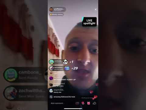 Daniel Larson sings roaring thunder on tiktok live