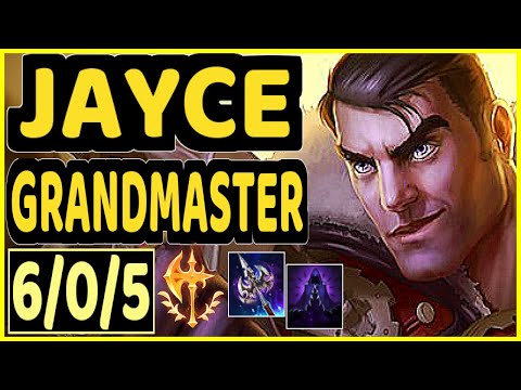 CANYON (JAYCE) - 6/0/5 KDA TOP GAMEPLAY - KR Ranked GRANDMASTER