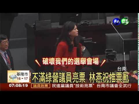 議長選舉洗牌 綠完全執政破功