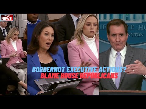 WH wants border deal not using executive actions & blame House Republicans