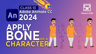 Adobe Animate CC 2024 Advance Level: Apply Bone tool on a Character | 2D Animation | Hindi