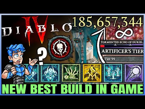 Diablo 4 - New Best BILLION Damage Necromancer Minion Build - This Combo = GAME BREAKING - Guide!