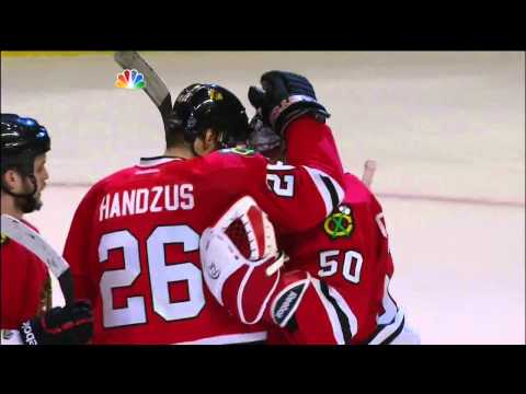 Last minute of 3rd period, Shaw interview June 2 2013 LA Kings vs Chicago Blackhawks NHL Hockey
