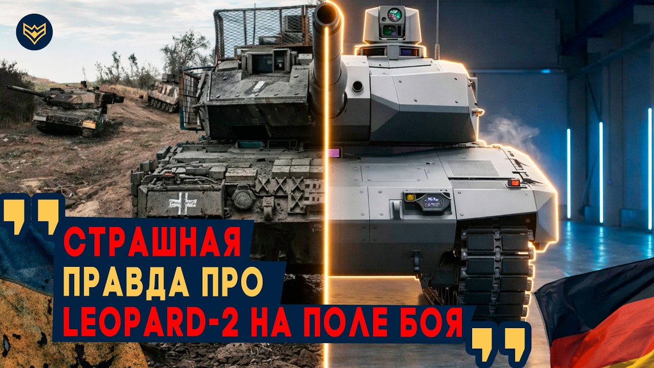 26 попаданий в Leopard-2! ТАНК СГОРЕЛ, но экипаж ВИЖИЛ! Вот почему Leopard оказался УЯЗ