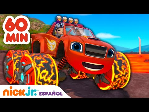 Blaze y los Monster Machines | ¡1 HORA de las misiones más emocionantes de Blaze y AJ! | Nick Jr.
